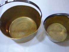 Two Brass Jam Pans