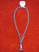 Nine Carat Gold Albert Chain with Carnelian Fob (Weight Approx 45g)