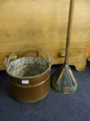 Copper Bucket and Copper Posher