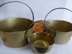 Three Jam Pans and a Mould