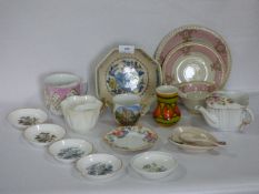 Collection of Moustache Cups, Etc