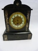 Slate and Marble Mantle Clock