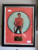 Framed Record of Rick Springfield 
