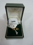 Eighteen Carat Dress Ring Sapphires and Diamonds