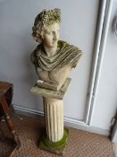 Bust of a Roman God on a Column