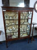 Mahogany Glazed China Cabinet