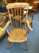 Elm Spindle Back Kitchen Chair