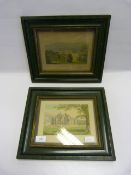 Two Green Framed Prints