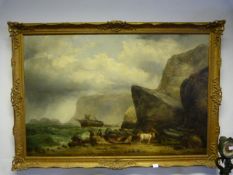 Large Gilt Framed Oil Painting by Ralph Reuben Stubbs 