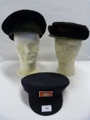 Collection of Three British Rail and Other Hats