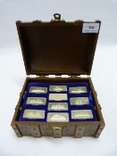 Case of Silver Ingot Sailing Ships