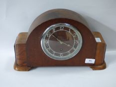 Walnut Cased Mantel Clock