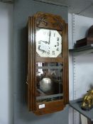 French Art Deco Westminster Wall Clock