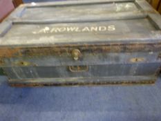 Travelling Trunk Which Belonged to Sir Archibald Rowlands G.C.B M.B.E