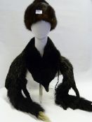 Mink Tailed Hat and a Fox Stole