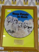 Pine Framed Deep Purple Picture Disk, 