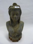 Metal Bust of a Lady