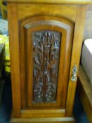 Pair of Victorian Carved Mahogany Bedside Cabinets