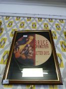 Framed Bruce Springsteen Picture Disk 