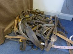 Assorted Leather & other Bridle, Lead Reins etc