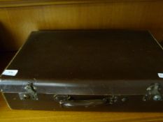 Vintage Suit Case Containing Assorted Books