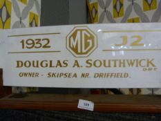 1932 MGJ2 Vehicle Presentation Sign