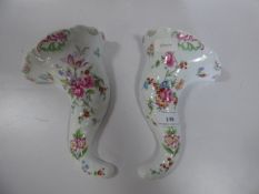 Pair of Royal Worcester Wall Pockets