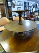 Two Tier Wooden Cake Stand