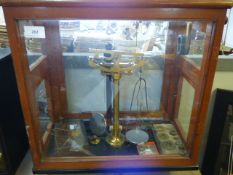 Cased Pharmacy Set of Scales