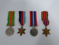 Four Second World War Medals