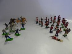Collection of Lead Soldiers and Plastic American Soldiers