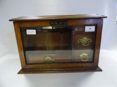 Glazed Fronted Ink Stand and Letter Rack