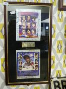 Framed Elvis Presley Collection of Stamps