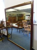 Large Mahogany Framed Mirror