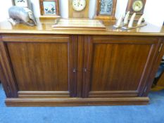 Mahogany Sideboard Enclosed by Two Doors
