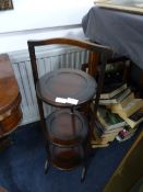 Mahogany Three Tier Cake Stand