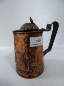 Art Nouveau Copper Tankard