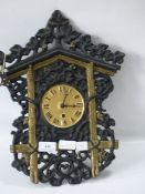 Black Forest Cast Iron Wall Clock