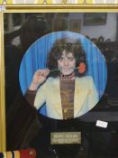 Gilt Framed PIcture Disk Marc Bolan 
