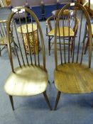 Pair of Ercol Spindle Back Chairs