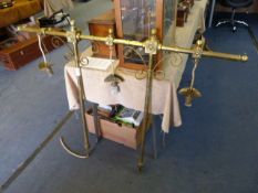 Billiard Table Light Frame in Brass