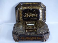 Chinese Export Gaming Box With Tokens