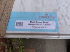 *Prema Splashback by Bushboard Black Quasar Gloss Splashback