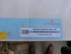 *Prema Splashback by Bushboard Zebrano Blocked Matte 58