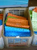 *Basket Containing Thirty Non-Slip Multicoloured Bath Mats