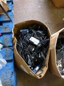*Box Containing Assorted Mobile Phone Chargers, Etc