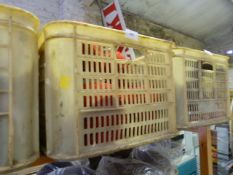 *Box Containing Eleven Cones of Red Knitting Wool