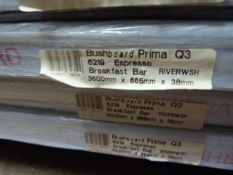 *Prema Bushboard 6219 Espresso Breakfast Bar 3600mm by 665mm by 38mm