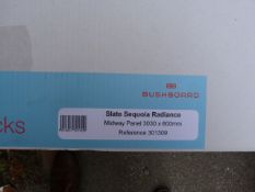 *Prema Splashback by Bushboard Slate Sequoia Radiance Midway Panel 3030mm by 600mm