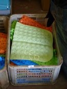 *Basket Containing Thirty Non-Slip Multicoloured Bath Mats